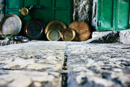 Jerusalem israel June 09, 2018 View of the street of the old city of Jerusalem from the ground level in the afternoonのeditorial素材