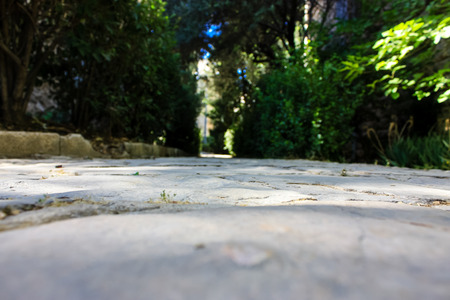 Jerusalem israel June 09, 2018 View of the street of Jerusalem from the ground level in the afternoonのeditorial素材