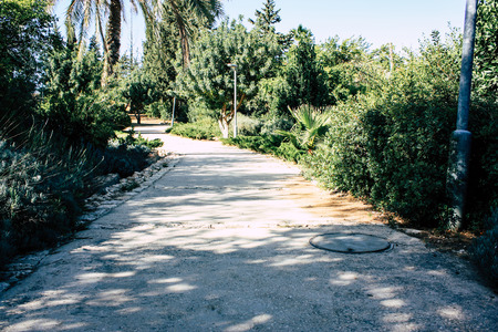 view of the Teddy Park Garden in Jerusalem Israel
