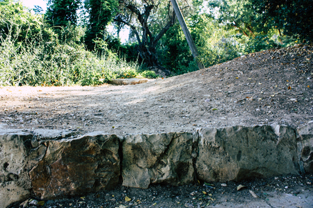 view of the Teddy Park Garden in Jerusalem Israel