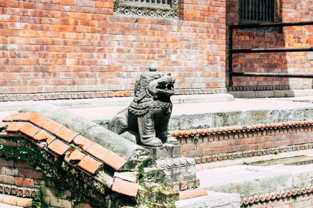 Kathmandu Nepal August 27, 2018 View of the Pashupatinath temple in the morningのeditorial素材