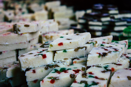 Kathmandu Nepal September 1, 2018 Closeup of Nepalese street food sold in Thamel district in Kathmandu in the morningのeditorial素材