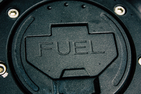 Pokhara Nepal September 22, 2018 Closeup of a Royal Enfield motorcycle parked in the streets of Pokhara in the afternoonのeditorial素材