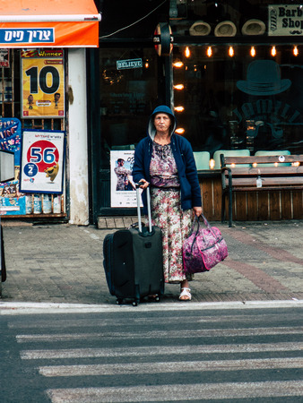 Tel Aviv Israel September 28, 2018 View of unknown Tel Aviv in the afternoonのeditorial素材