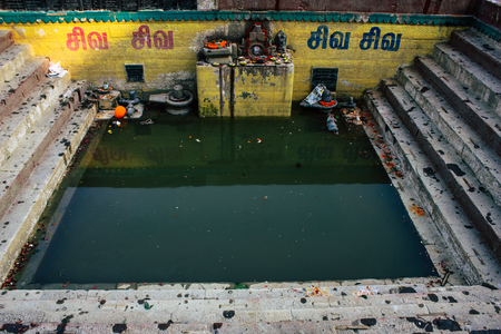 Varanasi India November 8, 2018 View from the sea at Varanasi ghats front the Ganga riverのeditorial素材