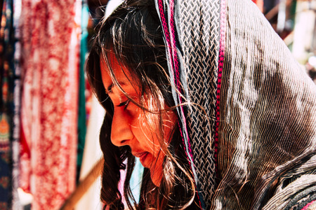 Portrait of Reachel Singh, Dutch professional singer taking inspiration and working on her latest album in southern Indiaの写真素材