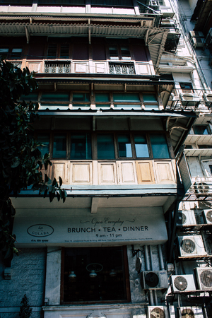 Mumbai India March 1, 2019 View of a building  located at Colaba district in Mumbai in the afternoonのeditorial素材