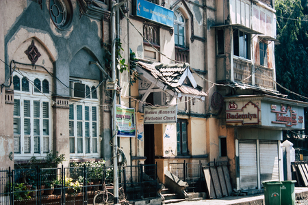 Mumbai India March 1, 2019 View of a building  located at Colaba district in Mumbai in the afternoonのeditorial素材