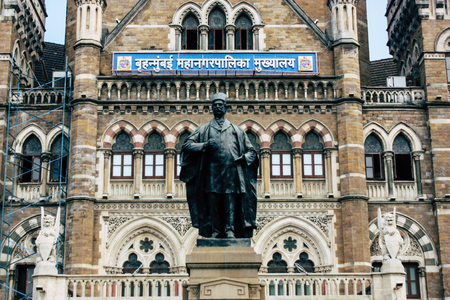 Mumbai India March 3, 2019 View of Mumbai City Hall located in the heart of the city in the morningのeditorial素材