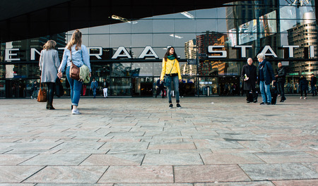 Rotterdam Netherlands April 1, 2019 Portrait of Reachel Singh, Dutch professional songwriter resting at home in Netherlands in the afternoonのeditorial素材
