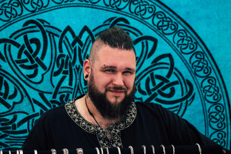 Reims France Saturday June 1, 2019 Portrait of unknown French people taking part in the Johanniques festival, annual French celebration in Reims to commemorate the coronation of Charles VII in Reims Cathedralのeditorial素材