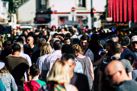 Reims France Saturday June 1, 2019 Portrait of unknown French people taking part in the Johanniques...