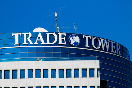 Tel Aviv Israel June 15, 2019 View of traditional building in the streets of Tel Aviv in the afternoonのeditorial素材