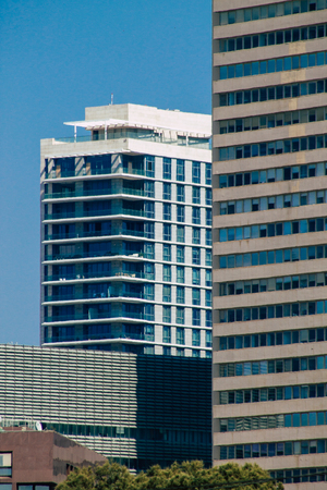 Tel Aviv Israel June 15, 2019 View of traditional building in the streets of Tel Aviv in the afternoonのeditorial素材