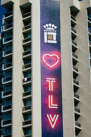Tel Aviv Israel June 15, 2019 View of traditional building in the streets of Tel Aviv in the afternoonのeditorial素材
