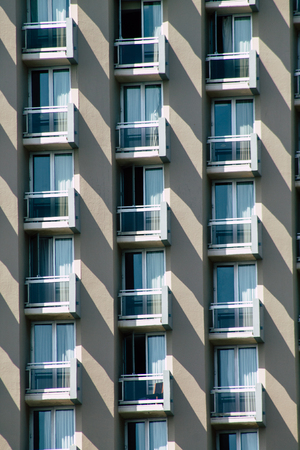 Tel Aviv Israel June 15, 2019 View of traditional building in the streets of Tel Aviv in the afternoonのeditorial素材