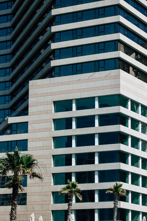 Tel Aviv Israel June 15, 2019 View of traditional building in the streets of Tel Aviv in the afternoonのeditorial素材