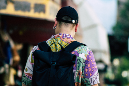 Tel Aviv Israel June 16, 2019 View of unknown Israeli people walking in the streets of Tel Aviv in the afternoonのeditorial素材