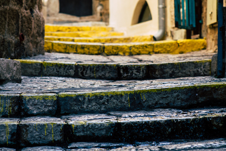 Tel Aviv Israel June 16, 2019 View of the architecture of Jaffa, the southern and oldest part of Tel Aviv in the afternoonのeditorial素材