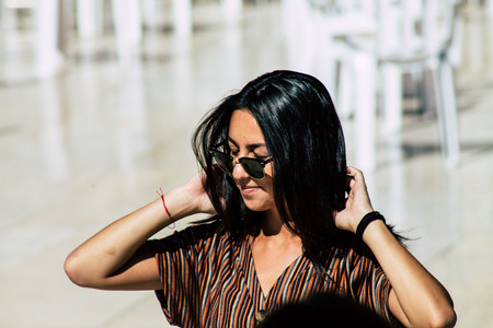 Jerusalem Israel June 19, 2019 View of unknown Israeli woman praying at the Western wall in the Old city of Jerusalem in the afternoonのeditorial素材