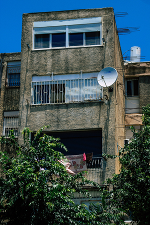 Jerusalem Israel June 21, 2019 View of traditional building in Ir Ganim district of Jerusalem in the afternoonのeditorial素材