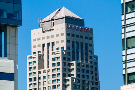 Tel Aviv Israel August 17, 2019 View of building in the streets of Tel Aviv center in the afternoon
