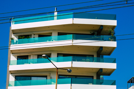 Athens Greece September 7, 2019 View of modern buildings located at the beach front of the city of Athens in the afternoonのeditorial素材