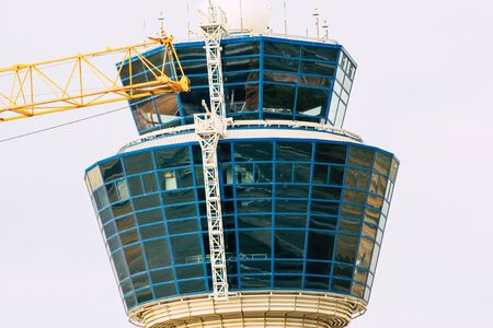 Athens Greece September 13, 2019 View of the Venizelos International Athens airport in the morningの写真素材
