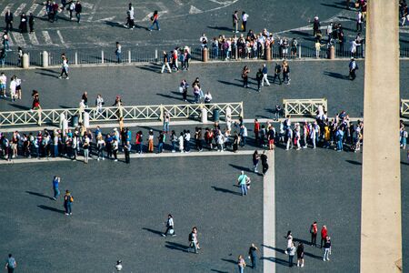 Vatican City Italy October 18, 2019 Cityscape of Rome from the St Peterâ€™s Basilica, located...