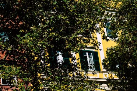 Rome Italy October 20, 2019 View of historical building in the streets of Rome in the afternoon