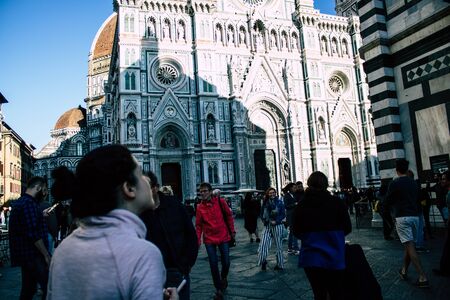 Florence Italy October 10, 2019 View of the Cathedral of Santa Maria del Fiore located in Florenceの写真素材