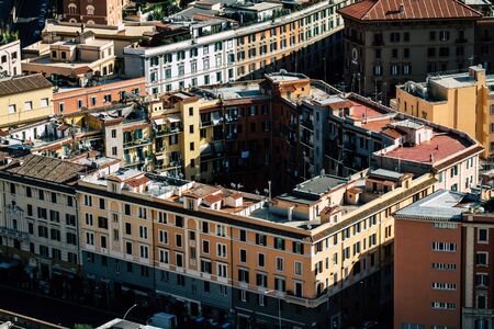 Vatican City Italy October 18, 2019 Cityscape of Rome from the St Peterâ€™s Basilica, located...