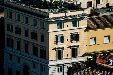 Vatican City Italy October 18, 2019 Cityscape of Rome from the St Peterâs Basilica, located in the Vatican City in the afternoonの写真素材