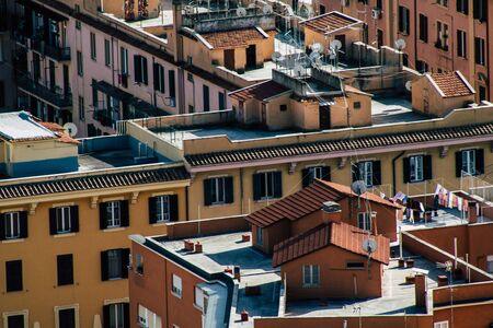 Vatican City Italy October 18, 2019 Cityscape of Rome from the St Peterâs Basilica, located in the Vatican City in the afternoonの写真素材