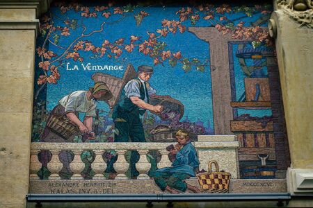 Reims France October 27, 2019 View of Jaquart Champagne house located at Reims in the afternoonのeditorial素材