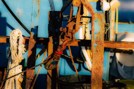 View of boats in the marina of Tel Aviv in the afternoonの写真素材