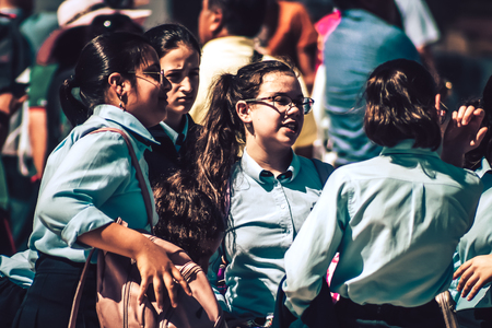 Jerusalem Israel October 06, 2019 View of unknowns religious teen having fun front the Western wall in the Old city of Jerusalem in the afternoonのeditorial素材