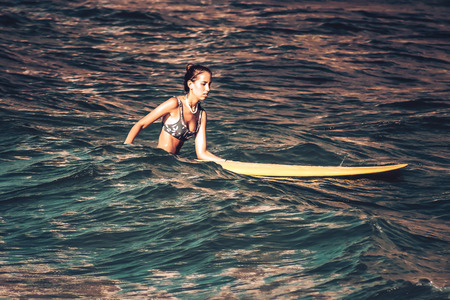 Tel Aviv Israel October 07, 2019 View of unknown Israeli people practicing surfing on Tel Aviv beach in the morningのeditorial素材