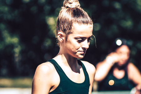 Rome Italy September 29, 2019 Celebrations of the 150th anniversary of the Italian gymnastics federation, public demonstration of young gymnasts in the streets of Rome near the Coliseumのeditorial素材