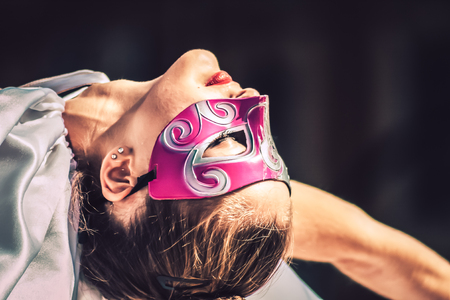 Rome Italy September 29, 2019 Celebrations of the 150th anniversary of the Italian gymnastics federation, public demonstration of young gymnasts in the streets of Rome near the Coliseumのeditorial素材