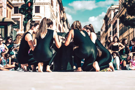Rome Italy September 29, 2019 Celebrations of the 150th anniversary of the Italian gymnastics...