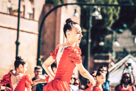 Rome Italy September 29, 2019 Celebrations of the 150th anniversary of the Italian gymnastics...