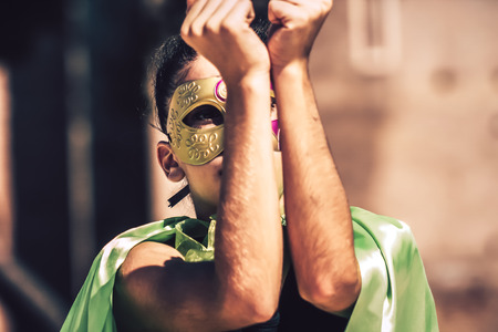 Rome Italy September 29, 2019 Celebrations of the 150th anniversary of the Italian gymnastics federation, public demonstration of young gymnasts in the streets of Rome near the Coliseumのeditorial素材