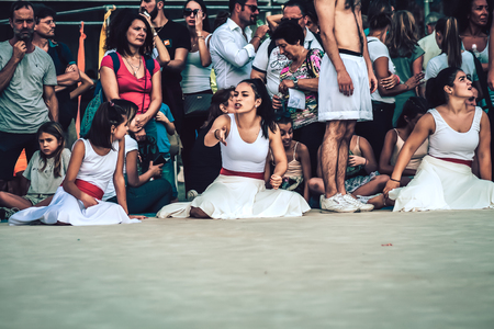 Rome Italy September 29, 2019 Celebrations of the 150th anniversary of the Italian gymnastics...