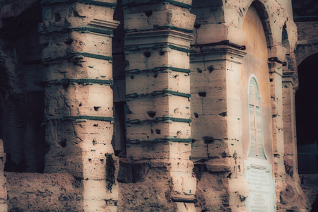 Rome Italy September 29, 2019 View of the Coliseum also known as the Flavian Amphitheatre, is an oval amphitheatre in the centre of the city of Romeのeditorial素材