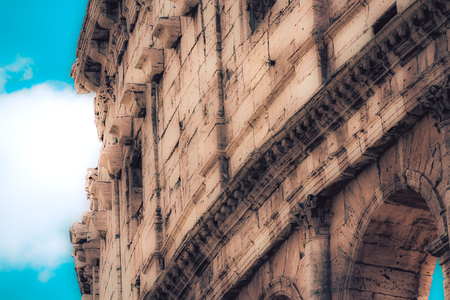 Rome Italy September 29, 2019 View of the Coliseum also known as the Flavian Amphitheatre, is an oval amphitheatre in the centre of the city of Romeのeditorial素材