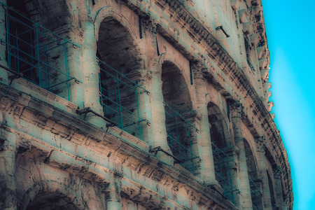 Rome Italy September 29, 2019 View of the Coliseum also known as the Flavian Amphitheatre, is an oval amphitheatre in the centre of the city of Romeのeditorial素材