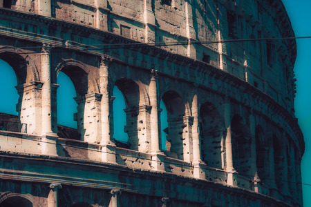 Rome Italy September 29, 2019 View of the Coliseum also known as the Flavian Amphitheatre, is an oval amphitheatre in the centre of the city of Romeのeditorial素材