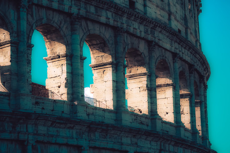 Rome Italy September 29, 2019 View of the Coliseum also known as the Flavian Amphitheatre, is an oval amphitheatre in the centre of the city of Romeのeditorial素材