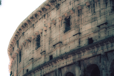 Rome Italy September 29, 2019 View of the Coliseum also known as the Flavian Amphitheatre, is an oval amphitheatre in the centre of the city of Romeのeditorial素材